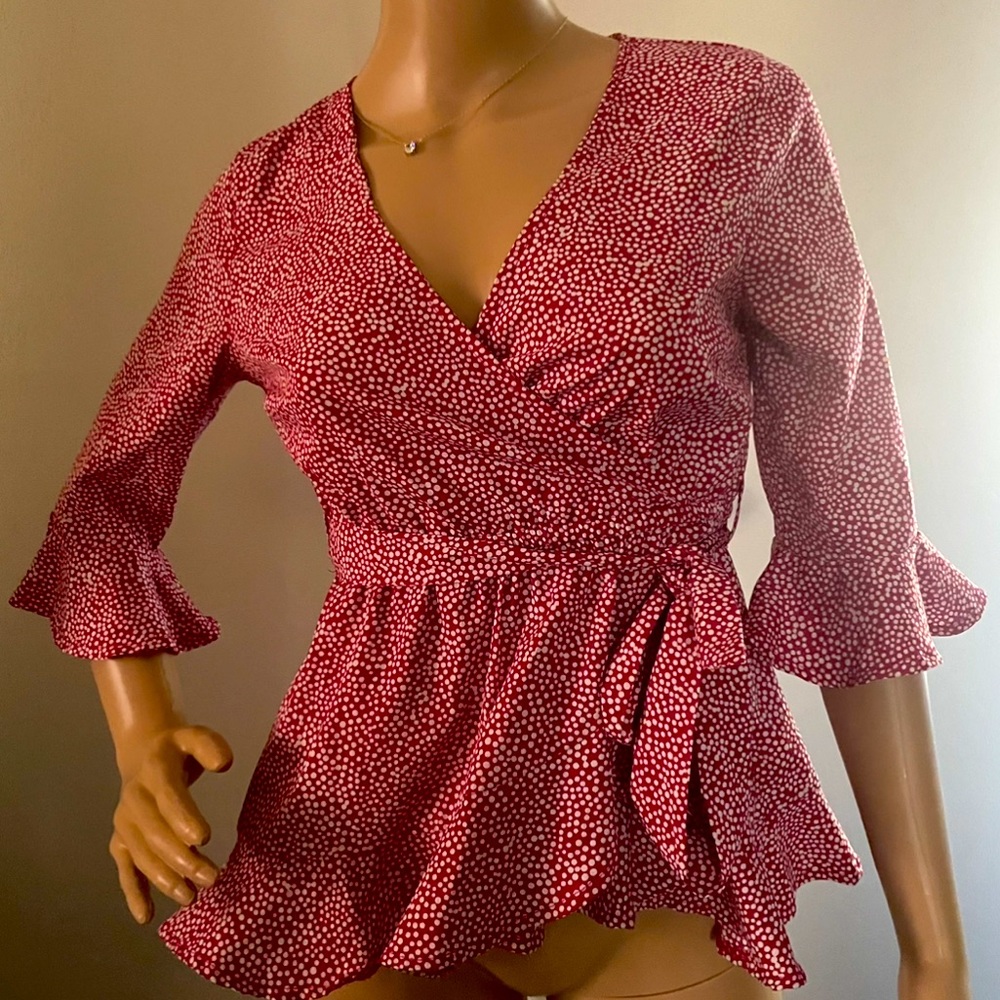 Wrap blouse